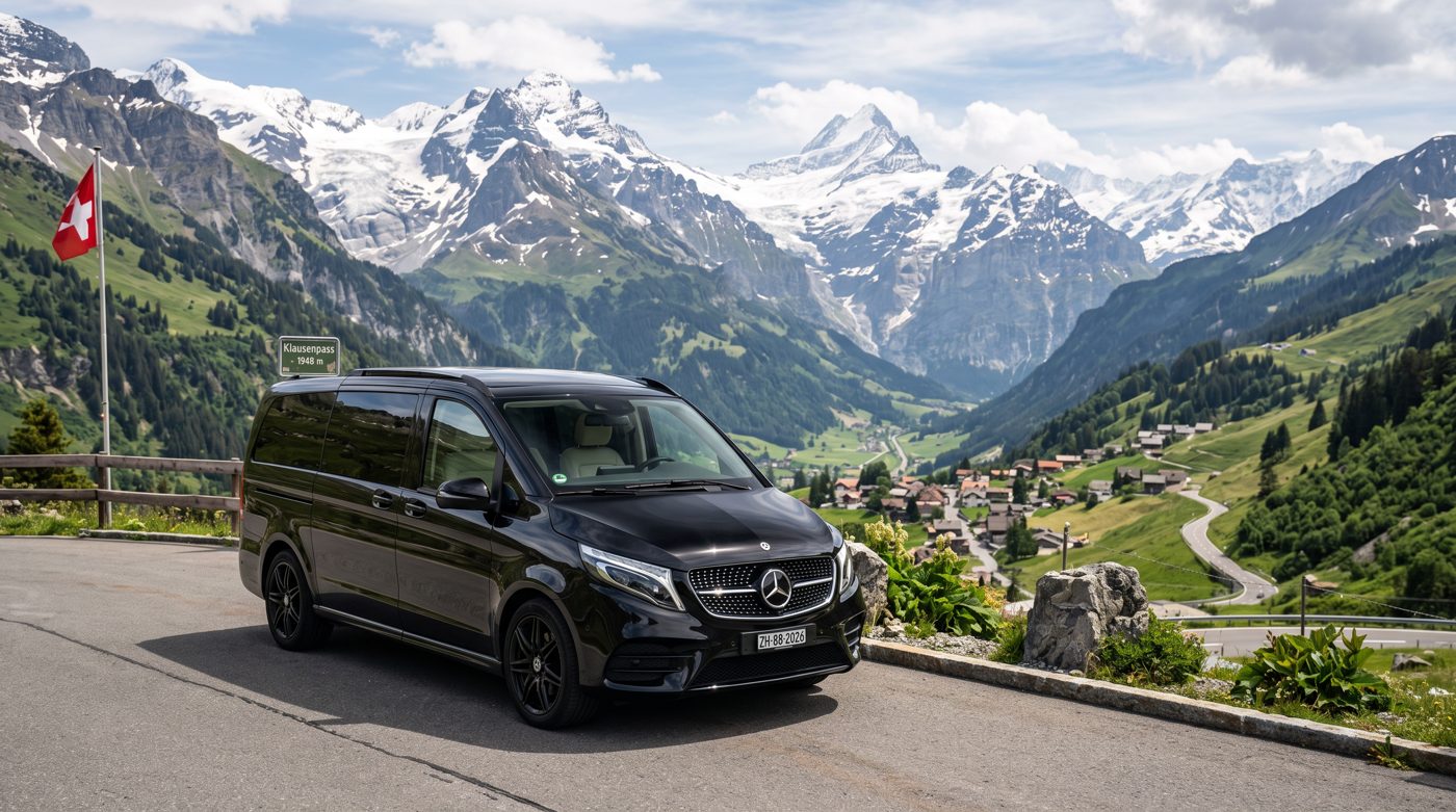 Mercedes-Benz Classe V van avec chauffeur privé pour groupes